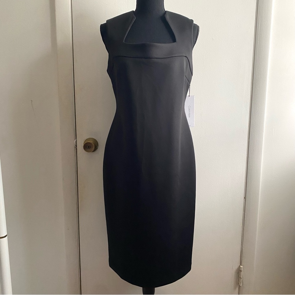 Calvin Klein Black Sheath Size 10 Dress
